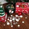 32 Pieces Christmas Snowflake Resin Glitter Charms Flatback Resin Embellishment Ornaments for Scrapbooking, DIY Crafts, Hair Clip, Xmas Decor